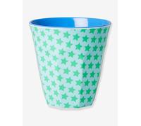 Gobelet moyen en mélamine STAR PRINT vert & turquoise rice, 250 ml turquoise TU