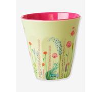 Gobelet moyen en mélamine SUMMER FLOWERS rice, 250 ml menthe TU