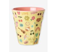 Gobelet moyen en mélamine UNICORN LOVE rice, 250 ml jaune pastel TU
