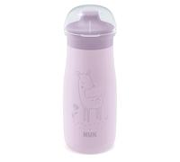 Gobelet NUK Mini-Me pour bébé | 9+ mois | 300 ml | Biberon pour enfant en acier inoxydable | Bec renforcé anti-fuites | Résistant aux chocs | Cerf violet
