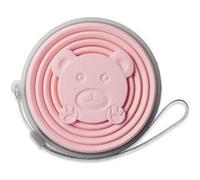 Gobelet Pliable Portable en Silicone FONGWAN Tasse Rétractable de Voyage avec Couvercle pour Camping Pique-Nique - Rose Rose G