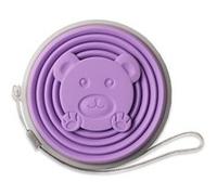 Gobelet Pliable Portable en Silicone FONGWAN Tasse Rétractable de Voyage avec Couvercle pour Camping Pique-Nique - Violet G