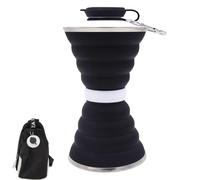 Gobelet pliable pour les déplacements - Gobelet de voyage extensible anti-fuite avec couvercle | Gobelet portable en silicone de 500 ml pour le cyclisme, les activités de plein air