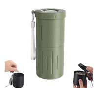 Gobelet portable 2 en 1 pour graines de tournesol, récipient jetable 2 en 1 avec organisateur de graines et rangement de coquillages (vert)