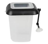 Gobelet pour l'alimentation des poissons, distributeur de nourriture flottant avec ventouse - Distributeur de nourriture pour poissons d'aquarium, pour l'alimentation vivante dans les aquariums d'eau