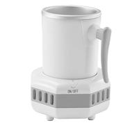 Gobelet Rafraîchissant Portable De 420 Ml Avec Commande Tactile, Dissipation Thermique Haute Efficacité, Mini Refroidisseur De Boissons Pour Cola, Bière, Café Et Jus. white