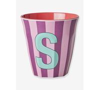 Gobelet rayé en mélamine LETTRE S rice, Medium 250 ml multicolore TU