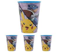 GOBELET RÉUTILISABLE POUR ENFANTS EN PLASTIQUE SANS BPA 260 ML | POKEMON DISTORSION (Lot de 4)