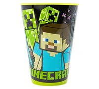 GOBELET RÉUTILISABLE POUR ENFANTS EN PLASTIQUE SANS BPA 430 ML | MINECRAFT, Vert
