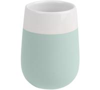 Gobelet Salle De Bain, Porte Brosse à Dent Malta, Céramique, 8x10,8 Cm, Vert Menthe/blanc - Wenko