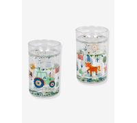 Die Spiegelburg Verre scintillant avec motif tracteur, 11 cm de haut, Ø 6,5 cm, en plastique, 1 gobelet