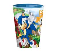 Stor Gobelet Enfant Sonic Le Hérisson 260ml en Plastique - Incassable, Sans BPA - Verre Idéal pour Enfants à la Maison et à l'École