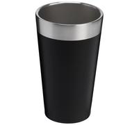 STANLEY 1913 Adventure Stacking Beer Pint 0.47L - Garder les Boissons Fraîches Pendant 4h - Verre à Bière en Acier Inoxydable - À Empiler - Double Paroi Isolante - Lavable au Lave-Vaisselle - Black