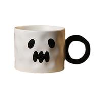Gobelet - Tasse émaillée 14 cm - Tasse à café | Tasses d'Halloween en céramique de grande capacité, résistantes à la chaleur, idéales pour le café, le lait et les matins effrayants