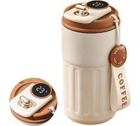 Gobelet thermique numérique en acier inoxydable avec affichage LED et contrôle intelligent de la température, Tasse à café à emporter, 450 ml - SMARTSIP