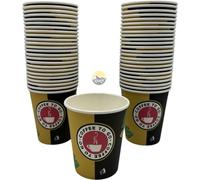 Gobelets à café 200 ml - Coffee to go - Gobelets - Cantine - Idéal pour atelier/bureau/cantine - Gobelets à café à emporter - Tasse à café en carton - 8 oz - 500 pièces