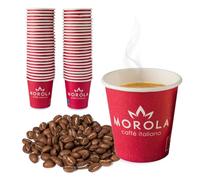 Gobelets à café jetables en papier 50 pièces - Verres à expresso résistants 75 ml - Recyclables avec revêtement PLA, écologiques et élégants - Idéal pour bar, bureau, porte et maison