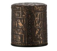 Gobelets à dés en cuir - PU, épandeur de dés, support de style égyptien, cylindre en cuir synthétique | Accessoires de jeu de bar festifs, gobelet à dés droit pour fête, divertissement de table, jeu