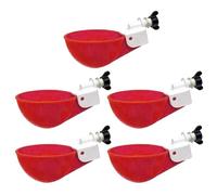 Gobelets à Eau de Poulet, Breuvoir de Poulet, 5 Pièce Abreuvoir Poules Automatique, Abreuvoirs Automatiques Kit Abreuvoir Poules Abreuvoir Poule, Abreuvoir Poules Volaille Automatique Abreuvoir