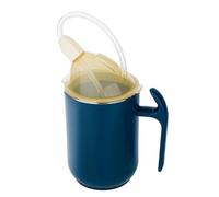 Gobelets Anti-déversement | Tasse Ergonomique Sénior 400 Ml | Gobelet Anti-renversement Avec Poignée Et Couvercle Sécurisé | Mug Hospitalier No-débordement Pour Aidants Personnes Âgées