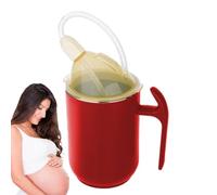 Gobelets Anti-déversement | Tasse Ergonomique Sénior 400 Ml | Gobelet Anti-renversement Avec Poignée Et Couvercle Sécurisé | Mug Hospitalier No-débordement Pour Aidants Personnes Âgées