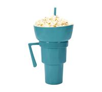 Gobelets avec paille | Tasse avec porte-sandwich - Tasse d'extérieur avec poignée pour popcorn cinéma dessert pique-nique quotidien voiture salon adultes camping