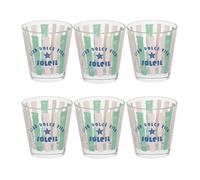 Gobelets beach club vert 25 cl x6
