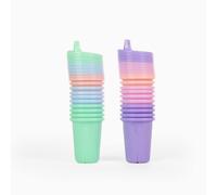 Gobelets ? bec verseur Take & Toss First Years - Gobelets anti-d?versement pour tout-petits - Pack de f?te ?conomique - 10 oz - 20 unit?s, pastel