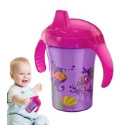 Gobelets D'apprentissage Tout-petits,Gobelet Transition Bouteille Lait Avec 2Poignées,Avec Couvercle Anti-déversement, Fournitures D'alimentation Garçons Et Filles 6Mois Et Plus
