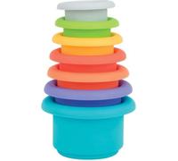 Gobelets de bain empilables - NUBY - Silicone - 5 couleurs - 5 formes