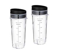 Gobelets De Rechange 16 Oz, Compatibles Avec Le Mixeur Personnel Compact Ninja QB3001SS, Avec Couvercles