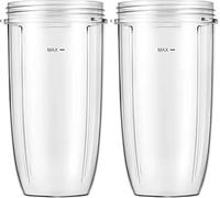 Gobelets De Rechange For Blender, Compatibles Avec Nutribullet, 946 Ml (32 Oz), Compatibles Avec Les Blenders NutriBullet 600 W / 900 W (lot De 2) - Légers Et Portables