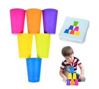 Gobelets empilables pour bébé - Gobelets empilables | Stack Cup | Speed Stack Game Toys pour filles et | Gobelet empilable | Jeu classique de coupe empilable pour l'intelligence et la
