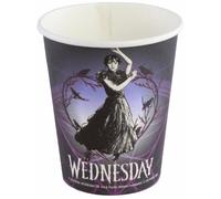 Gobelets en carton 25cl - CHAKS - Lot de 8 - Mercredi © - Lilas-Prune-Parme - Blanc - Enfant