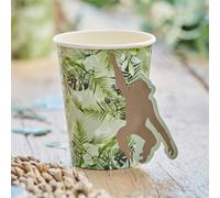 Gobelets en carton Gobelets en papier GINGER RAY LETS GO WILD Set de gobelets en carton 250 ml 8 pièces. HOMLA
