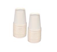 Lot de 100 gobelets en carton "fiesta" 20cl blanc