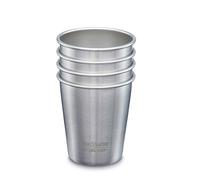 Gobelets en inox 296 ml - set de 4 gris TU