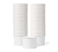 Gobelets en Papier MATICAN pour Glaces - Lot de 50 Gobelets Jetables de 260 ml pour Desserts Chauds ou Froids
