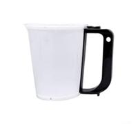 Gobelets en plastique multi-usage avec poignée amovible avec trois positions de poignée réglables et bec avant aigle pour verser avec précision dans la peinture, le jardinage et les réparations de