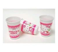 Gobelets Hello Kitty - Hello Kitty - 8 gobelets - Rose - Plastique