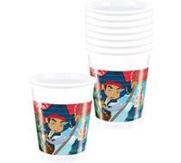 Gobelets Jake et les pirates (x8) Blancs