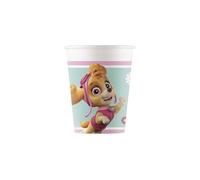 Gobelets jetables - Procos - 93477 - 8 pièces - 200 ml - Motif Paw Patrol - Rose et Bleu