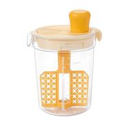 Gobelets mélangeurs diplômés - Gobelet mélangeur manuel, gobelet de cuisine multi-purpor - Mixeur portable en poudre avec assiette filtrante, récipient à boisson de riz, gobelet à boisson d'extérieur
