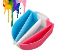 Gobelets mélangeurs en silicone pour résine, récipients verseurs réutilisables à 4 canaux, moules flexibles pour l'art, le moulage, la peinture, les projets créatifs, les travaux manuels