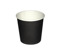 Olympia Gobelets jetables à café Fiesta Recyclable – 120 ml, noirs x1000 – Papier carton