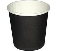 Olympia Gobelets jetables à café Fiesta Recyclable – 120 ml, noirs x1000 – Papier carton
