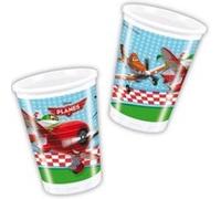 Gobelets Planes Disney (x8) - Décoration anniversaire bleus G