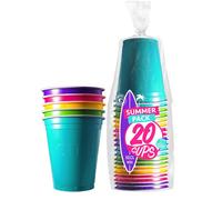 Gobelets réutilisables - ORIGINAL CUP - 53cl - Multicolore - Plastique rigide - 20 pièces