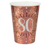 Gobelets - SANTEX - Âge étincelant - Métal Rose Gold - Sachet de 10 - 27 cl