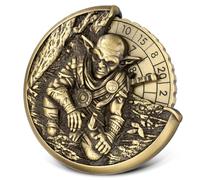 Gobelin Roulette Dés Spinner, 7-en-1 Métallique Spinner de Dés DND, Gobelin Gyroscope du Bout des Doigts, Cadeaux D&D avec Sacs Cadeaux Logo Dragon, Jeu de Rôle, Accessoires de Jeu de Société, Bronze